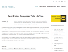 Tablet Screenshot of bradfiedel.net
